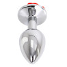 Kiotos Plug Bijou anal Alu avec Rose 6 x 2.8 cm